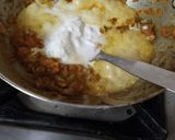 A picture of step 3 of Sev bhaji recipe.