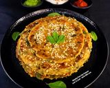 A picture of step 7 of Calcium Rich Methi Leaves Multigrain Dhebra Gujarati Style - Fenugreek Leaves Paratha.