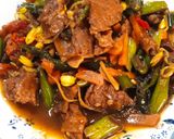 Foto langkah ke 4 dari resep Oseng Daging Pedas.