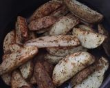 A picture of step 5 of Baked garlic parmesan potato wedges.
