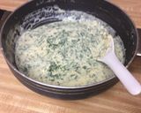 A picture of step 8 of Creamy cheese spinach/palak dish.