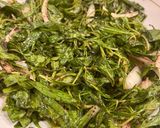 A picture of step 3 of Lebanese fresh Zaatar (thyme leaves) and sumac salad -perfect for bbq.