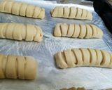 A picture of step 9 of Nutella stuffed caterpillar buns.