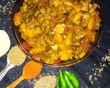 तोरी आलू छिलकों की सब्जी (tori aloo chikle ki sabzi reicpe in Hindi) रेसिपी चरण 4 फोटो