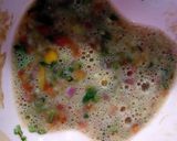 A picture of step 2 of Crepe egg roll.