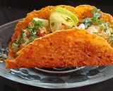 A picture of step 3 of Chatpata Salad Papad Tacos.