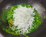 A picture of step 8 of Creamy Paneer with Spinach Rice.
