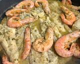 A picture of step 6 of Monkfish Tails in Green Sauce with Clams and Shrimp.