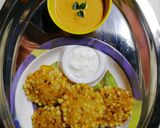 A picture of step 3 of Sabudana Vada.