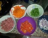 Foto del paso 2 de la receta: Arroz Colorado de mortadela 😋