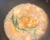 A picture of step 7 of Mutter Alo pulao.