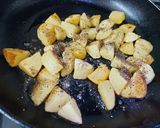 A picture of step 1 of Aloo Morich.