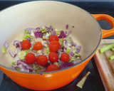 Foto del paso 1 de la receta: Arroz caldoso de verduras con caldo de sobras de pavo asado