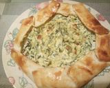 A picture of step 5 of Ricotta, spinach and pancetta pie.