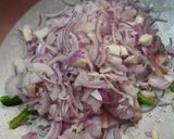 A picture of step 2 of Methi Chicken.