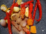 Gulai daun singkong tempe telor