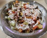 A picture of step 6 of Jain rava dahi vade.