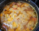 Une image de l'étape 2 de °Soupe de potimarron au morbier°.