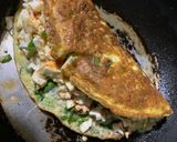 पालक पनीर ऑम्लेट (palak paneer omelette recipe in Hindi) रेसिपी चरण 4 फोटो
