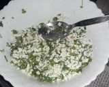 A picture of step 2 of Moong dal chilla.