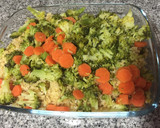 Foto del paso 3 de la receta: Bulgur con pollo, verduras al vapor y manzana