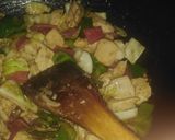 A picture of step 3 of Chicken chilli with Fried rice.
