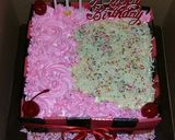 Foto langkah ke 15 dari resep Blackforest Kukus Lembut (Rainbow Cake/Cake Ultah).