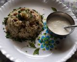 A picture of step 7 of Bhagar upma for fasting.