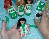 A picture of step 7 of Mini Readymade cupcakes fondant dolls 🇵🇰.