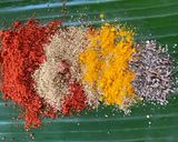 A picture of step 2 of Meen Pollichathu - Kerala special.