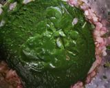 A picture of step 4 of Palak Rajma.