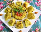 Minty Semolina Dhokla recipe step 3 photo