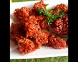 A picture of step 1 of Schezwan Pakode.