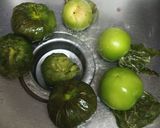 A picture of step 1 of Salsa Verde.