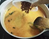 Foto langkah ke 4 dari resep Ketupat Lontong Sayur Gulai Nangka Khas Sipirok & Telur Goreng Sambal Merah.