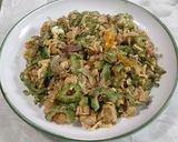 Foto langkah ke 5 dari resep Orak-Arik Pare Tempe Telur.