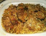 A picture of step 8 of Fish Biryani.
