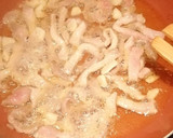 Foto del paso 1 de la receta: Filetes de lomo sobrantes con champis y arroz blanco