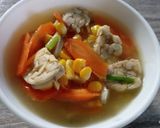Foto langkah ke 5 dari resep Sup Jagung Wortel Tempe.