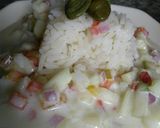 Foto del paso 4 de la receta: Salsa de yogurt con vegetales y aceite de oliva al ajillo