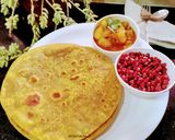 A picture of step 8 of Puran Poli.