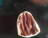 A picture of step 2 of Leopard print Bread.
