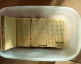 A picture of step 3 of Peanut Butter and Waffer wedge.