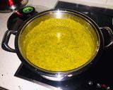 A picture of step 3 of Pea Dal (Yellow Split Peas) with Garden Herbs.