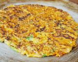 A picture of step 3 of Cucumber pan chila.