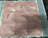 Foto del paso 1 de la receta: 627. Flor de hojaldre de jamón y queso (principal pizza)