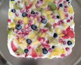 A picture of step 4 of Frozen yogurt and fruits bar.