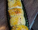 A picture of step 11 of 3 -layers chicken buns 😘😘.