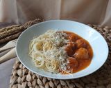 Foto langkah ke 9 dari resep 10. SPAGHETTI BOLA AYAM.