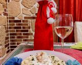 Foto del passaggio 9 della ricetta Risotto con crema di scampi e burrata